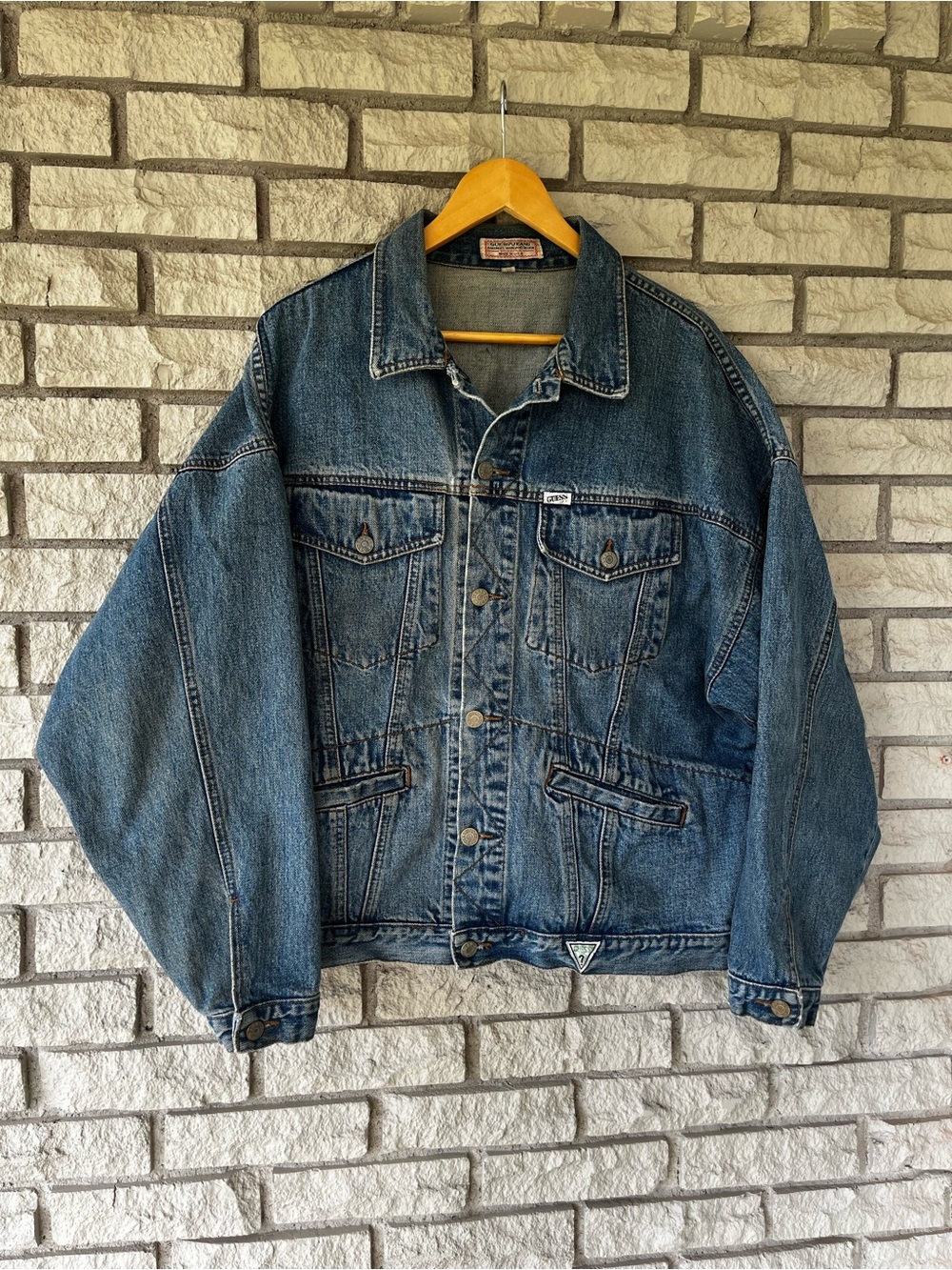 Vintage GUESS Marciano Men’s Medium Wash Jean Jacket Size Medium
